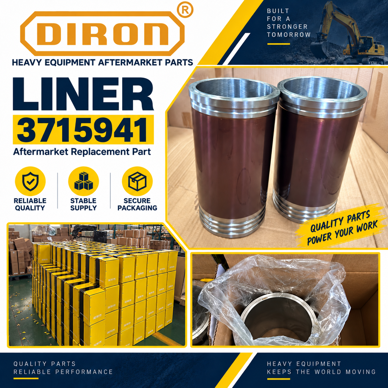 DIRON Completes Bulk Shipment of 3715941 Replacement Liners